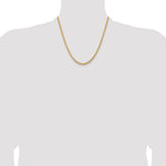 14k 3.5mm Solid Miami Cuban Chain
