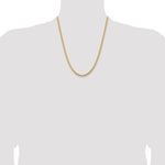 14k 3.5mm Solid Miami Cuban Chain
