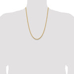 14k 3.5mm Solid Miami Cuban Chain
