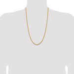 14k 3.5mm Solid Miami Cuban Chain