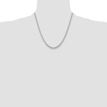 14k White Gold 3.5mm Solid Miami Cuban Chain