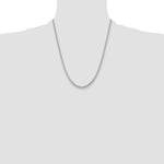 14k White Gold 3.5mm Solid Miami Cuban Chain