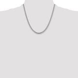 14k White Gold 4.25mm Solid Miami Cuban Chain