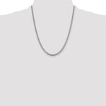 14k White Gold 4.25mm Solid Miami Cuban Chain