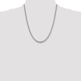 14k White Gold 4.25mm Solid Miami Cuban Chain