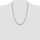 14k White Gold 4.25mm Solid Miami Cuban Chain