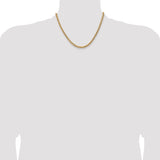 14k 4.3mm Solid Miami Cuban Chain
