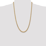 14k 4.3mm Solid Miami Cuban Chain