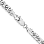 14k White Gold 4.3mm Solid Miami Cuban Chain