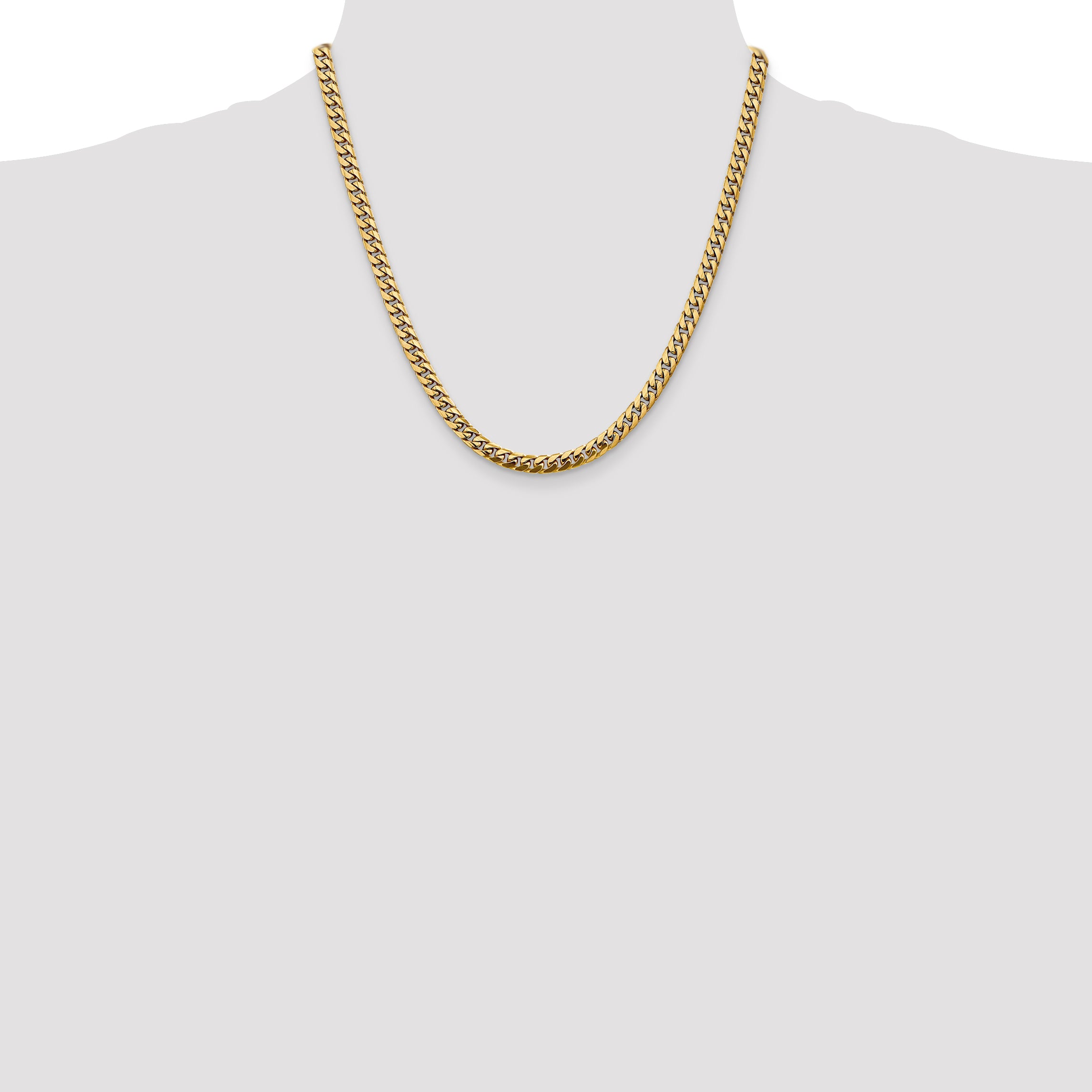 14k 5mm Solid Miami Cuban Chain