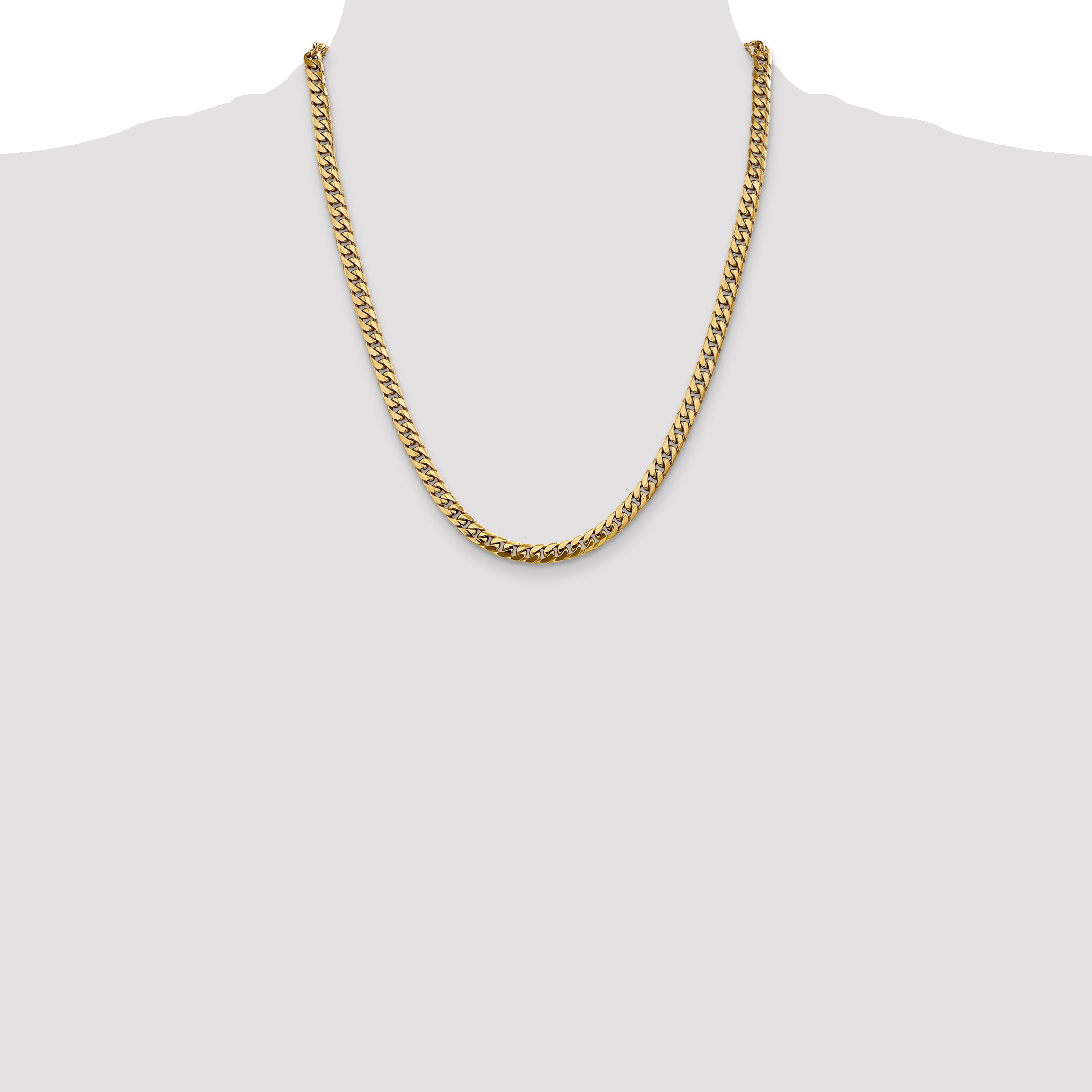 14k 5mm Solid Miami Cuban Chain