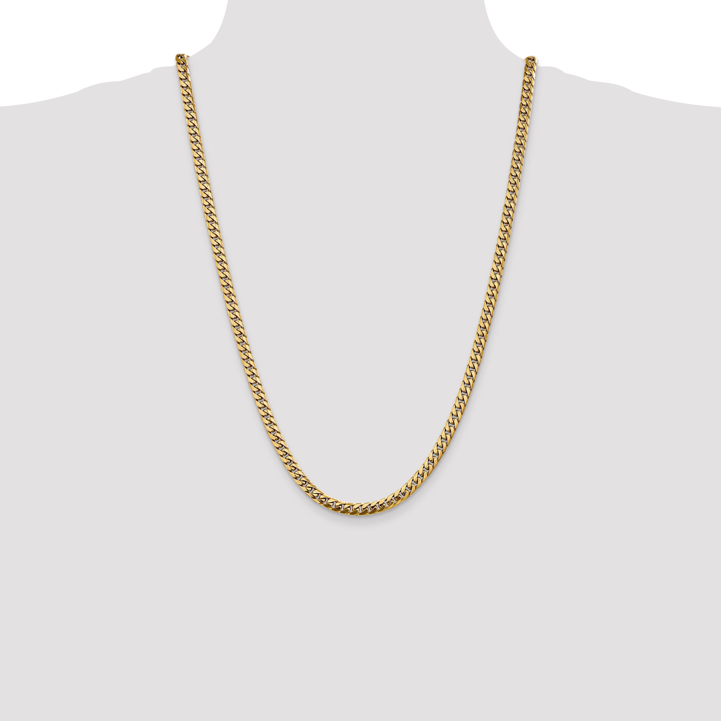 14k 5mm Solid Miami Cuban Chain