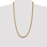 14k 5mm Solid Miami Cuban Chain