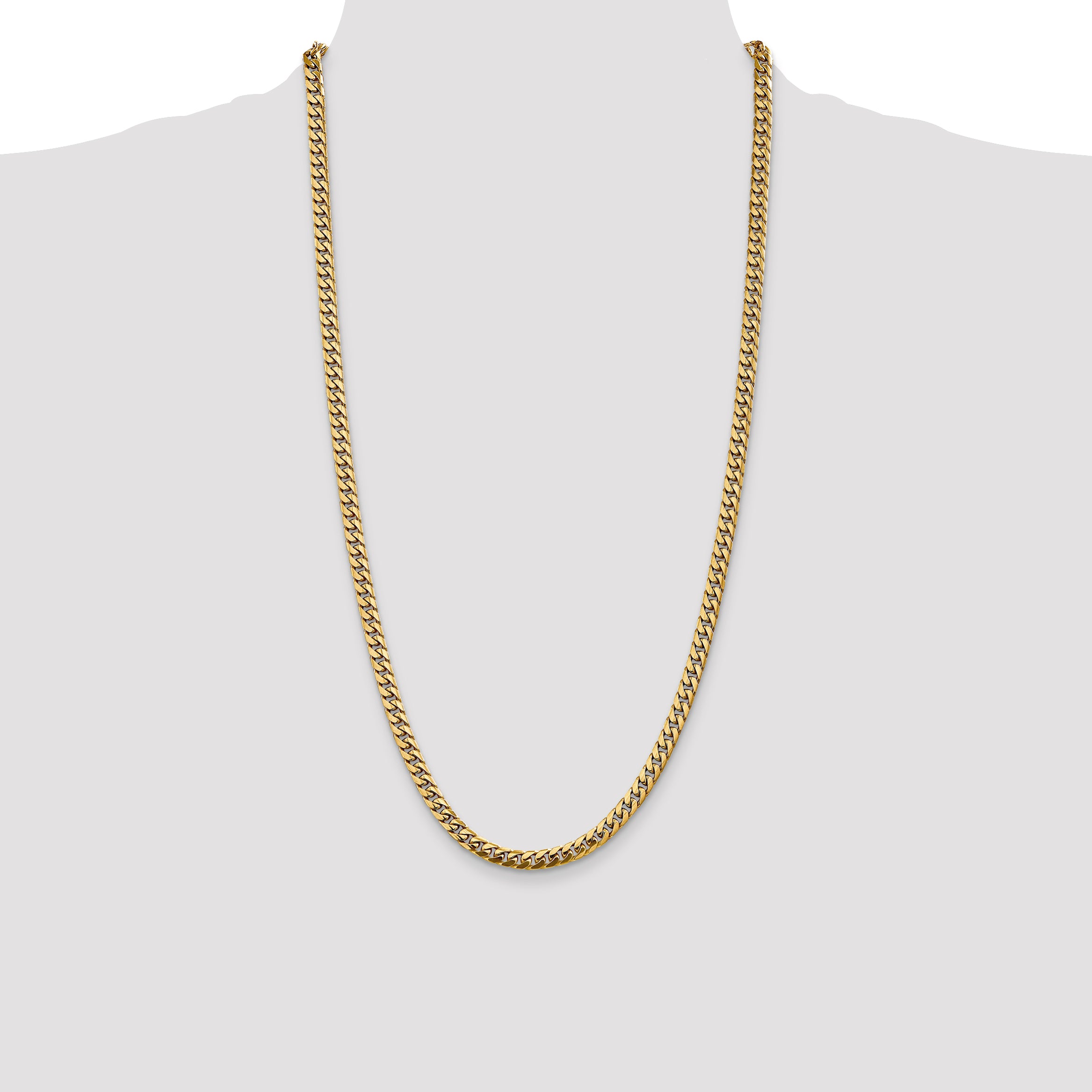 14k 5mm Solid Miami Cuban Chain