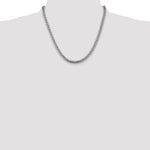 14k White Gold 5mm Solid Miami Cuban Chain