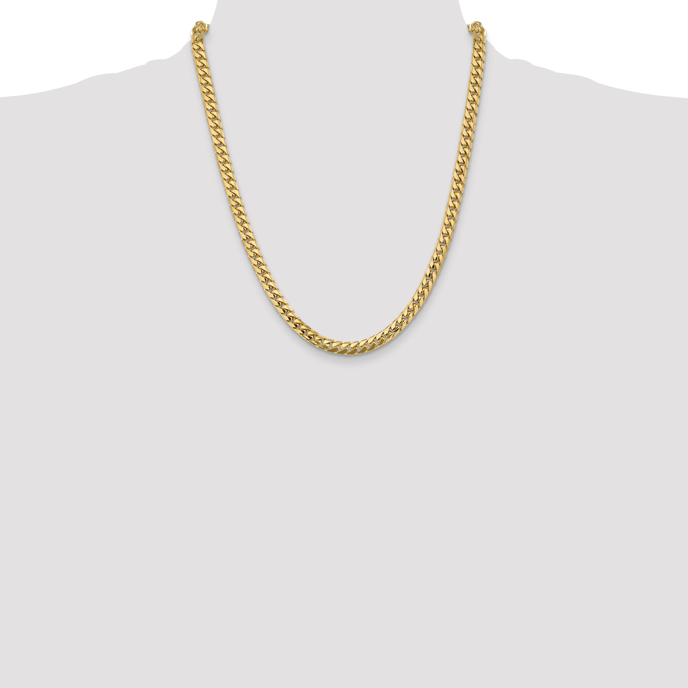 14k 5.5mm Solid Miami Cuban Chain