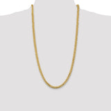 14k 5.5mm Solid Miami Cuban Chain