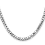 14k White Gold 5.5mm Solid Miami Cuban Chain