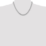 14k White Gold 5.5mm Solid Miami Cuban Chain