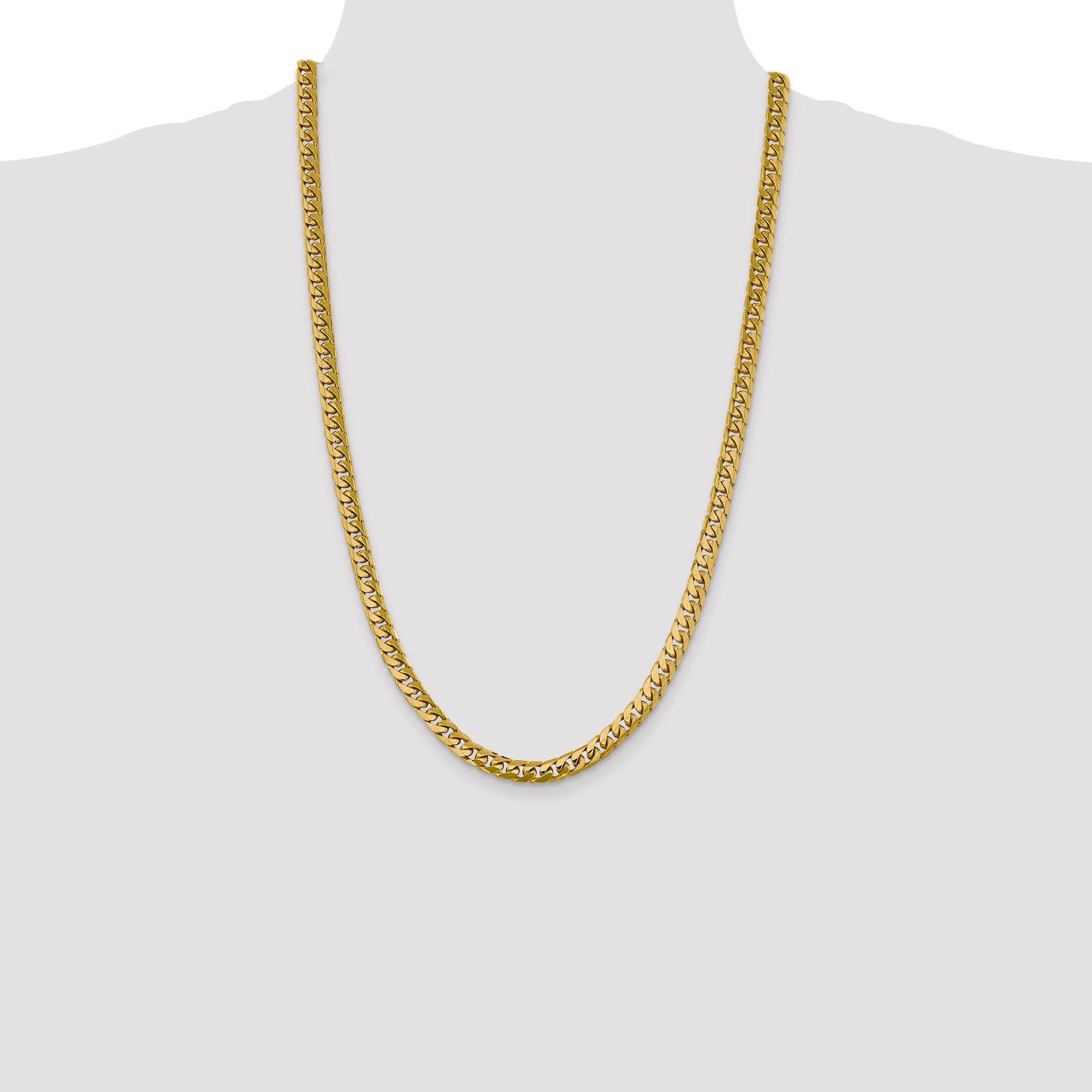 14k 6.25mm Solid Miami Cuban Chain