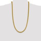 14k 6.25mm Solid Miami Cuban Chain