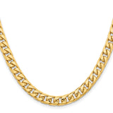 14k 6.75mm Solid Miami Cuban Chain