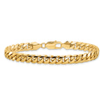 14k 6.75mm Solid Miami Cuban Chain