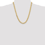 14k 8mm Solid Miami Cuban Chain