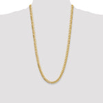 14k 8mm Solid Miami Cuban Chain