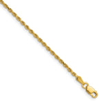 14k 2.0mm Semi-solid D/C Rope Chain