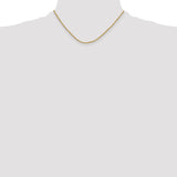 14k 2.0mm Semi-solid D/C Rope Chain