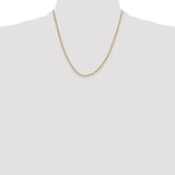 14k 2.0mm Semi-solid D/C Rope Chain