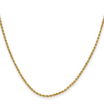 14k 2.0mm Semi-solid D/C Rope Chain