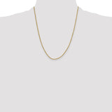 14k 2.0mm Semi-solid D/C Rope Chain