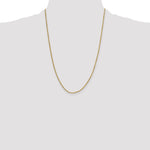 14k 2.0mm Semi-solid D/C Rope Chain