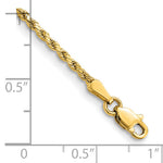 14k 2.0mm Semi-solid D/C Rope Chain