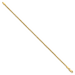 14k 2.0mm Semi-solid D/C Rope Chain