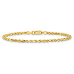 14k 2.5mm Semi-solid D/C Rope Chain