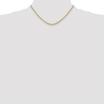 14k 3.0mm Semi-solid D/C Rope Chain
