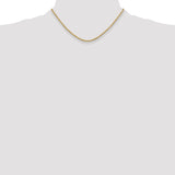 14k 3.0mm Semi-solid D/C Rope Chain