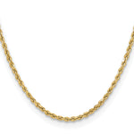14k 3.0mm Semi-solid D/C Rope Chain