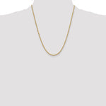 14k 3.0mm Semi-solid D/C Rope Chain