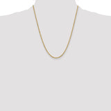 14k 3.0mm Semi-solid D/C Rope Chain
