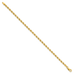 14k 3.0mm Semi-solid D/C Rope Chain
