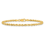 14k 3.0mm Semi-solid D/C Rope Chain