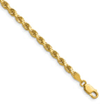 14k 3.5mm Semi-solid D/C Rope Chain