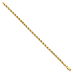 14k 3.5mm Semi-solid D/C Rope Chain