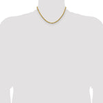 14k 4.0mm Semi-solid D/C Rope Chain
