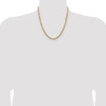14k 4.0mm Semi-solid D/C Rope Chain