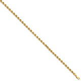 14k 4.0mm Semi-solid D/C Rope Chain